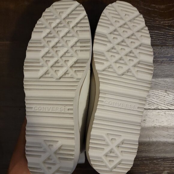 NEW Converse Chuck Taylor Crafted Boots Womens 10 Sneaker Winter Cozy Fleece - Picture 8 of 9